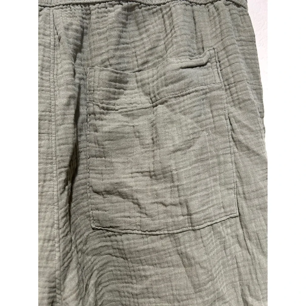 Universal Thread Womens XXL Olive Green Gauze Cotton Relaxed Fit Shorts Elastic